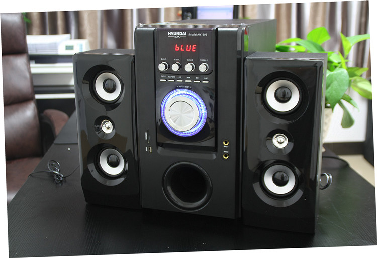 现代多媒体内置无线蓝牙2.1有源音响大功率电脑音箱低音炮震撼