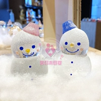 [Hokkaido Otaru Crafts] E -Snowman Designer Decorment (1)