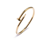 Золотой браслет, аксессуар, в корейском стиле, не выцветает, 18 карат, розовое золото, японские и корейские, простой и элегантный дизайн, для влюбленных