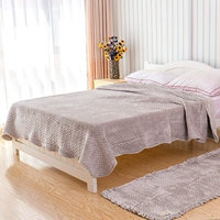 Chăn flannel hai mặt cao cấp của Hàn Quốc là chăn dày chăn điều hòa không khí được giữ ấm trải giường ra giường màu xám