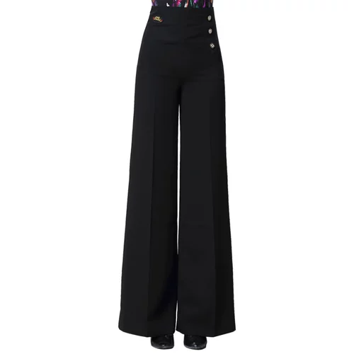 Приталенные штаны, высокая талия, свободный крой