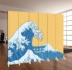Tranh phong cách Nhật Bản nổi tiếng ukiyo-e sóng hoa màn hình phòng khách thời trang hiên nhà ăn uống nướng nấu ăn phân vùng chụp ảnh nền - Màn hình / Cửa sổ Màn hình / Cửa sổ