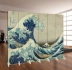 Tranh phong cách Nhật Bản nổi tiếng ukiyo-e sóng hoa màn hình phòng khách thời trang hiên nhà ăn uống nướng nấu ăn phân vùng chụp ảnh nền - Màn hình / Cửa sổ