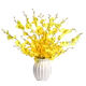 Hoa khô mô phỏng hoa lụa bình hoa trang trí màu vàng nhảy múa hoa lan sắp xếp đặt bàn cà phê đầu giường bàn TV tủ trang trí - Trang trí nội thất