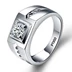 Nhẫn bạch kim mới PT950 Nam vận chuyển khí quyển Nam Nhẫn kim cương bạch kim Châu Âu và Mỹ Mới Quà tặng Big Fortune chính hãng mới