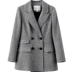 [New giá 169 nhân dân tệ] mùa xuân áo khoác nữ 2018 mới houndstooth eo slim Slim phù hợp với phù hợp với OL Business Suit