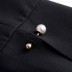 [Giá mới 179 đô] Hàn Quốc phiên bản mới của OL trumpet tay áo màu đen nhỏ phù hợp với áo khoác nữ phần ngắn dài tay áo phù hợp với