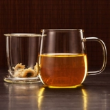 Глянцевый ароматизированный чай, чашка со стаканом, чайный сервиз, мундштук, увеличенная толщина