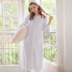 New Hàn Quốc nút áo ngủ flannel nữ mùa đông cộng với lông cừu dài san hô váy ngủ công chúa đồ ngủ nhà áo choàng tắm ao ngu cao cap Night Robe