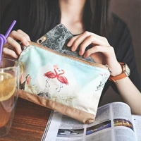 Ví 6.2 inch vải nữ dây kéo túi ly hợp Hàn Quốc túi đơn giản đồng xu sinh viên điện thoại di động túi đựng điện thoại juno