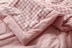 Nhật Bản- phong cách rửa sạch bông mùa hè kẻ sọc bông điều hòa không khí là có thể giặt máy rửa bông duy nhất đôi mùa hè mát mẻ mỏng quilt chăn phao bông Quilts