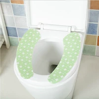 Зеленое дно белый цветочный туалетная площадка