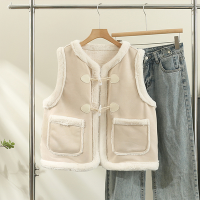 taobao agent Vest, demi-season warm velvet jacket