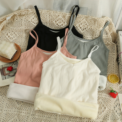 taobao agent Warm short bra top, tank top, fashionable down jacket, 2023, lifting effect