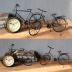 Nước Mỹ retro đơn giản rèn sắt xe đạp đồng hồ trang trí bàn trang trí thủ công quà tặng decor phòng ngủ nhỏ Trang trí nội thất