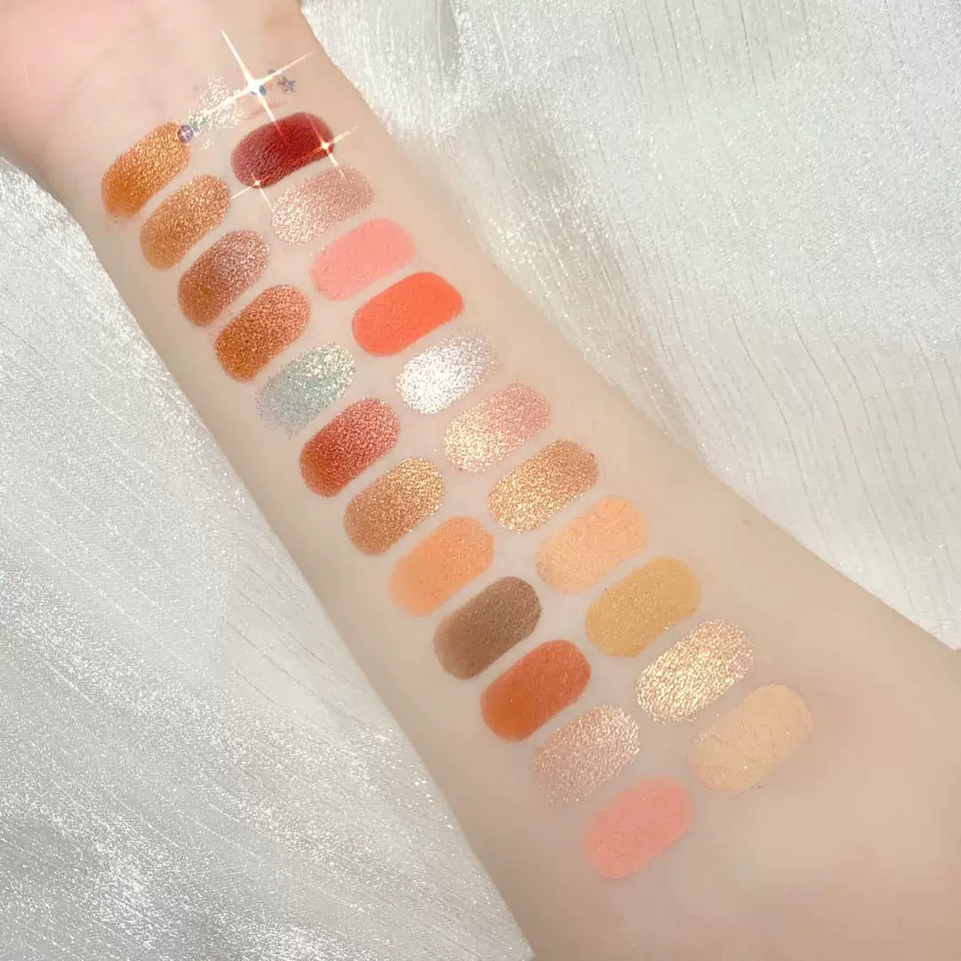 Matte eyeshadow palette, 24 colors, beginner, earth tones