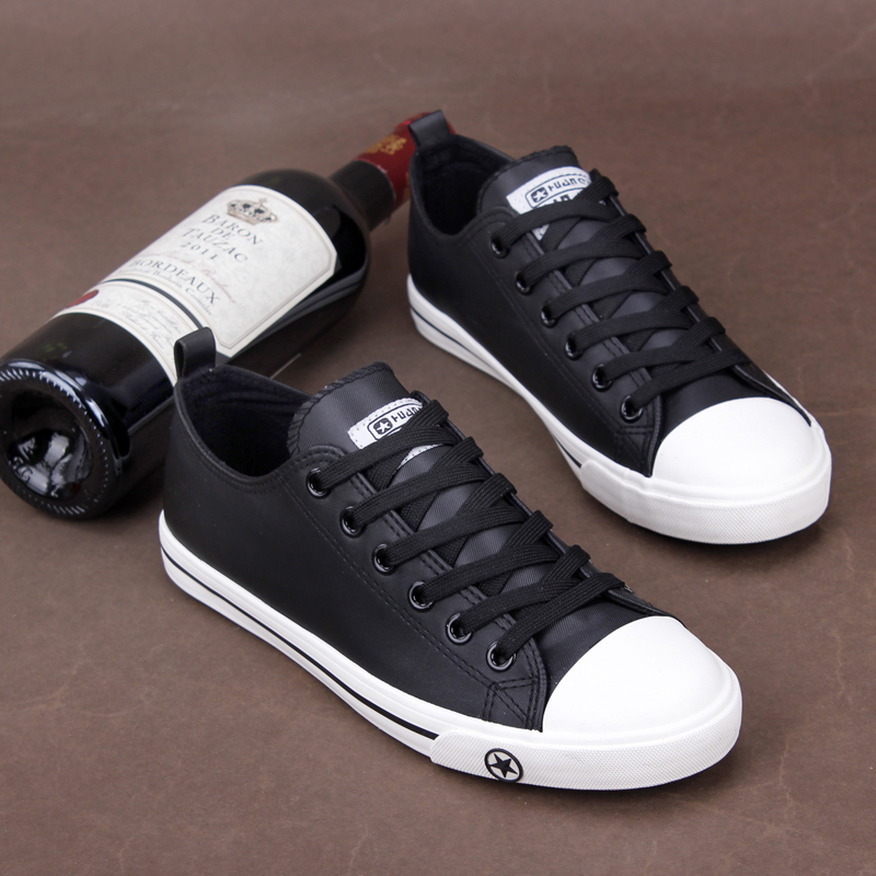 Small yards canvas shoes shoes spring tide male Korean student summer waterproof shoes everyday casual leather shoes pu