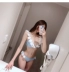 Bikini nhỏ ngực tập hợp áo tắm mỏng gợi cảm bikini 3 điểm retro ngực lớn Hàn Quốc chia áo tắm nữ