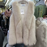 Thu đông 2018 phiên bản Hàn Quốc mới của áo vest nữ nữ giả lông cáo áo khoác vest mỏng vest trong vest dài