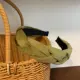 Зеленый ободок с косичкой