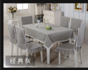 Cotton linen bảng vải ghế bìa đệm bộ lưới hộ gia đình Trung Quốc ghế bìa bàn cà phê vải chống trượt phân bìa
