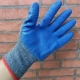 Cát xám sợi màu xanh găng tay nhăn nheo găng tay dày mật độ cao găng tay chống mài mòn chấm nhựa bảo hộ lao động treo keo chấm hạt găng tay xốp bền găng tay bảo hộ chống cắt găng tay chịu nhiệt