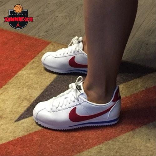 Nike Classic Cortez A-Gump, черная, белая красная и белая синяя спортивная туфли 807471-101-103