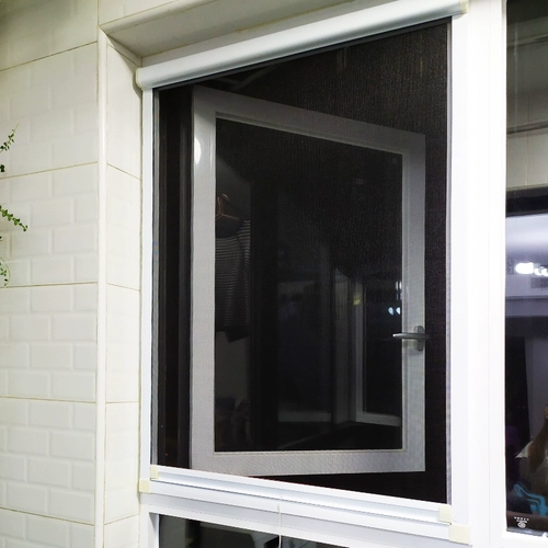 Скрининг -окно самостоятельно устоявшиеся с скрытым невидимым экраном Расширение окна в ванной комнате Домохозяйство Анти -москито