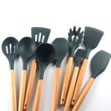 Silicone Spatter Soup Spoon не повредит лопату в горшка, длительность гемо -цифровой выши