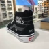 Giày tăng trưởng vans sùng bái sk8pro mẫu màu đen và trắng chung mẫu cổ điển nam và nữ giày vải cao