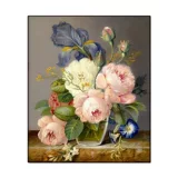 Цзяо Ян хочет бросить пиони цветы, картинки Cross Emelcodery 2020 Новая вышиваемая вышива