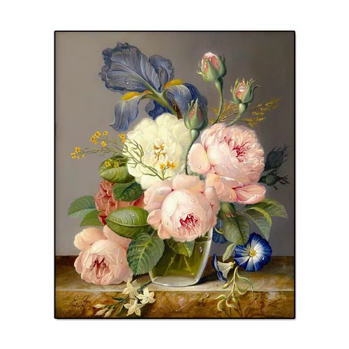 Цзяо Ян хочет бросить пиони цветы, картинки Cross Emelcodery 2020 Новая вышиваемая вышива