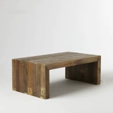 American -Style Full -Solid деревянный журнальный столик простые ретро -ретро -старый кофейный столик для чердака