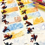 Детская мультяшная оригинальная водонепроницаемая износостойкая именная наклейка для мальчиков, Человек-паук