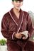 Mùa thu đông mùa đông dày nam san hô nhung dài tay đồ ngủ flannel ấm dài đoạn áo choàng mùa đông đơn giản áo choàng ngủ nam Night Robe
