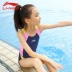 Li Ning trẻ em đồ bơi cô gái và cô gái đồ bơi cô gái trong lớn trẻ em sinh viên jumpsuit đào tạo chuyên nghiệp đồ bơi Bộ đồ bơi của Kid