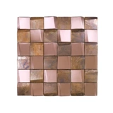 Трехмерная бронзовая ретро мозаика из нержавеющей стали, розовое золото