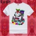 Phong cách trung quốc Bắc Kinh opera mặt anime xung quanh T-Shirt nam và nữ ngắn tay lỏng lẻo Q phiên bản phim hoạt hình dễ thương quintessence quốc gia