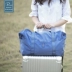 PT gấp túi du lịch hành lý lưu trữ túi công suất lớn tập thể dục di động nam giới và phụ nữ có thể được thiết lập trên các trường hợp xe đẩy vali kéo giá rẻ Vali du lịch