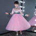 2018 trẻ em mới Trung Quốc đầm dài phần lớn váy trẻ em váy sườn xám cho bé gái trang phục năm mới