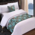 Giường bán buôn khách sạn giường khăn khách sạn giường cờ cao cấp đơn giản hiện đại Trung Quốc vàng sang trọng màu trắng tinh khiết trải giường đơn mảnh Trải giường