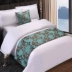 Giường bán buôn khách sạn giường khăn khách sạn giường cờ cao cấp đơn giản hiện đại Trung Quốc vàng sang trọng màu trắng tinh khiết trải giường đơn mảnh
