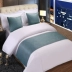 Giường bán buôn khách sạn giường khăn khách sạn giường cờ cao cấp đơn giản hiện đại Trung Quốc vàng sang trọng màu trắng tinh khiết trải giường đơn mảnh ga trải giường mát Trải giường
