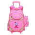 Tiểu học của trẻ em xe đẩy túi có thể được kéo trẻ em đẩy-pull túi đi học 23-6 lớp cô gái tote hộp bánh ba lô nam
