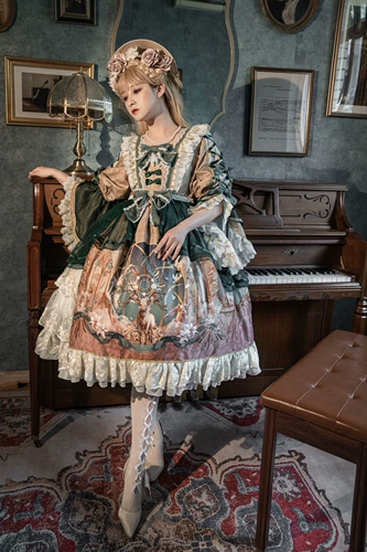 Оригинальное элегантное платье, Lolita OP, стиль Лолита