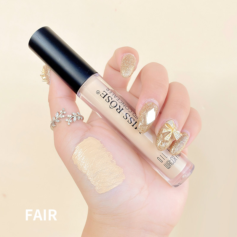 Fair (Yellow And White)miss rose Concealer Liquid Foundation acne scarring cover Acne Freckles speckle dark under-eye circles face lasting Cottect