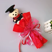 Мультяшная кукла, реалистичное мыло для школьников с розой в составе, подарок на день рождения, букет, с медвежатами, подходит для студента