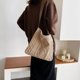 Брендовая вместительная и большая сумка через плечо, трикотажная сумка на одно плечо, коллекция 2023, подходит для студента