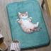 Miao Ji MEWJI gốc dễ thương thảm cửa phòng con mèo Ottoman thảm phòng tắm blue-collar tiền hôn mèo - Thảm Thảm