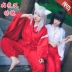 Anime ngoại vi Inuyasha COS quần áo kimono samurai quần áo platycodon cosplay đầy đủ tóc giả quần áo phù hợp với